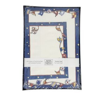 Vtg Susan Winget Nautical Flags Boxed Stationery Set Writing Paper Envelopes